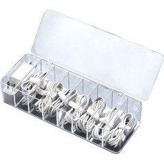 Cable Organiser 0.5 L Capacity Charging Station Dust Storage Cable Management 8x Enlarged Model