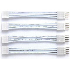 Litcessory Litcessory Flexible Corner Connector/Extension Cable for Philips Hue Gradient Lightstrip (50mm, 4pcs, White)