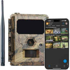 ICU CLOM EasyCam Outdoor Wildlife Camera - 50° Detection Angle, 16GB SD Card, 4G/LTE Connection, Motion Sensor & App Control for Hunting & Surveillance