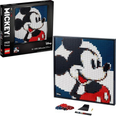 LEGO Art Disney's Mickey Mouse 31202 Craft Building Kit; A Wall Decor Set for Adults Who Love Creative Hobbies, New 2021 (2,658 Pieces)