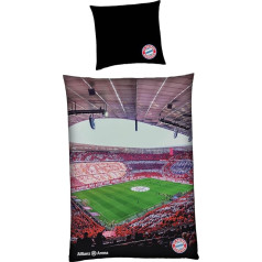 FC Bayern München Bed Linen Allianz Arena I 135 x 200 cm I Multicoloured I Football Stadium
