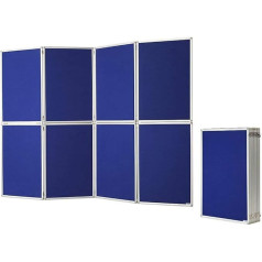 magnetoplan 1101016 Room Divider Felt 8-Piece Blue