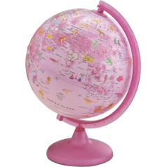 Waypoint Geographic Safari Explorer Globe for Children with 100 Animal Illustrations 10 Inch Rose