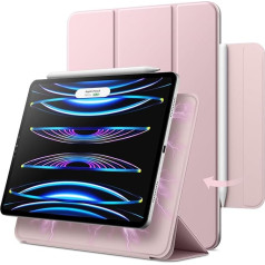 JETech Case for iPad Pro 11 inch (2022/2021/2020/2018 Models), iPad Air 5/4 10.9 inch, Supports for Pencil 2nd Gen Charging, Magnetic Attachment, Auto Sleep/Wake (Pink)