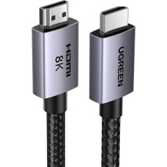 HDMI 2.1 8K sertificēts kabelis 5 m - pelēks