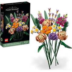 LEGO Flower Bouquet 10280 Building Kit; A Unique Flower Bouquet and Creative Project for Adults, 2021 (756 Pieces)