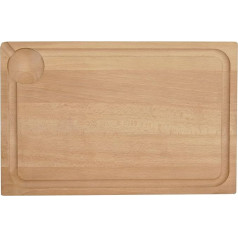 Louis Tellier NPB07 Wooden Chopping Board with Juice Groove, 50 x 30 x 2.5 cm