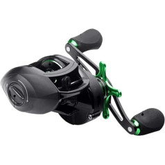 Rollen Angelrolle Wassertropfenrad Großes Floß Angeln Rolle Metall Angelrolle Fischereispule Starke Magnetbremse LUYA Langguss Meer Rabrad schwarz Angelrollen (Size : Left Hand)