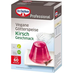 Dr. Oetker Professional Vegan Jelly with Cherry Flavour, Ready Sugared, Jelly, 1 kg Pack