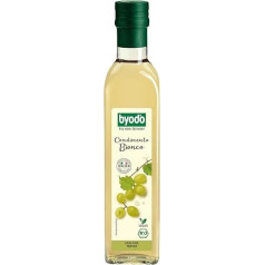 Byodo Bio Condimento Bianco 0.5 L - Vegan & Vegetarian Suitable White Wine Vinegar from Italy, Ideal for Light Dressings & Sauces, Sweet and Sour Taste with Grape Must