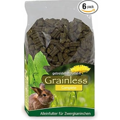 JR FARM Grain Less Complete Dwarf Rabbits, Pack of 6 x 1.35 kg)