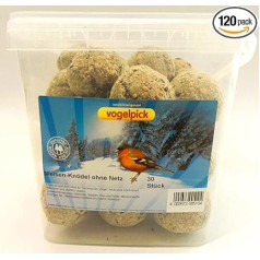 Tit Dumplings without Net 30 Pieces 4 Buckets = 120 Dumplings and 5 Packs Vogelpick Tit Rings