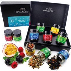 Hallingers Danke Papa - Father's Day Gift 5 Types Tea Gift Set with Box Vegan for Father's Day for Dad Father Grandpa (Set) - Mother's Day Gift & Gift Ideas for Father's Day | Get Well Anniversary