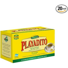 Playadito Mate Cocido - Tea Bags (20 Units) - Typical Argentine Infusion - 20 Units
