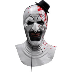 nezababy Art The Clown Mask Terrifier Mask Clown Accessories Scary Killer Role Play Headgear Halloween Cosplay Prop
