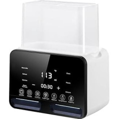 Baby Bottle Warmer, 10-in-1 Baby Bottle Warmer, Quick Baby Milk Warmer with Precise Temperature Control and LED Display, Baby Food Warmer for Breast Milk, Steaming, Cleaning Milk Bottle
