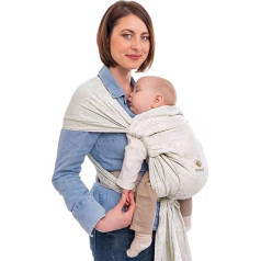 manduca Twist Baby Carrier - Lightweight and Simple Baby Carrier with Kangaroo Pocket and Soft Belly Strap - for Newborns from Birth up to 15 kg - Organic Cotton