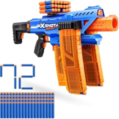 XSHOT Zuru Insanity Motorized Clip Mania Blaster with 72 Air Pocket Technology Darts and Dart Storage, Outdoor Toy for Boys and Girls, Teens and Adults