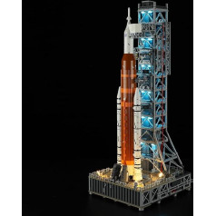 BRIKSMAX 2.0 LED Light for Lego NASA Artemis Starting Ramp - Innovative LED Lighting Compatible with Lego Icons 10341 - Without Lego Set