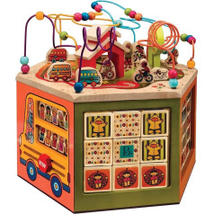 B toys – Wooden Activity Cube – Youniversity – Activity Center for Kids 1 year +