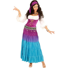 Widmann Milano Party Fashion Fortune teller Dress with Coin Belt Bandana Fancy Dress Costume