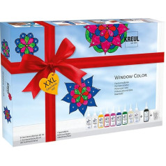 Hobby Line 42849 Window Colour Glass Design Set XXL, A, multi-coloured