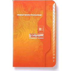 Clairefontaine 821C - Pack of 10 Vocabulary Books Calligraphe, Stapled, 9 x 14 cm, 48 Sheets Squared, 70 g, Assorted Colours, 1 Pack