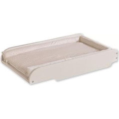 Roba baby changing table, white, including cushion, Adam and the Owl beige