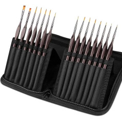 Pinsel, Malpinsel-Detailset, 15-teiliges Miniatur-Malpinsel-Set, professioneller Mini-Kunststift