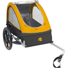 Retrospec Unisex Teenager Rover Kids Bike Trailer - Single and Double Rider for Kids, Foldable/Collapsible, with 16