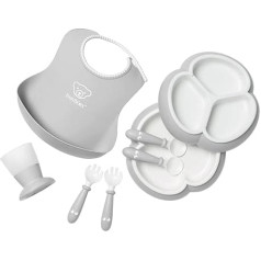 BabyBjörn Childrens Tableware 8 Piece Grey