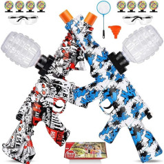 Set of 2 Gel Blaster Toys, Dual Model Gel Splatter Toy for Outdoor Activities, Team Game, Christmas, Halloween, New Year, Birthday