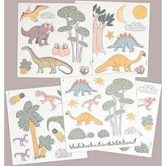 FERFLEX - Fun magnetic game for children - dinosaur - can be used on all magnetic surfaces - children's game from 3 years - 52 magnets
