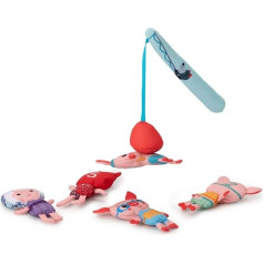 Lilliputiens - Bathtub fishing game - Bath toy for babies - Interactive bath toy with magnetic fishing rod and fairy tale characters - Promotes fine motor skills - From 12 months - 83497