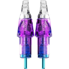 Tattoo Needles Pack of 20 Tattoo Needles Cartridges 25RM Professional Cartridges Needles # 10 Bugpin 25 Round Magnum M-Taper with Membrane Disposable EN04C-20-1025RM-M
