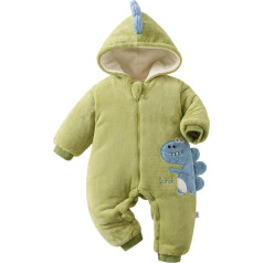 Generisch Newborn Romper - Baby Wool Walk Jumpsuit Plush Jumpsuit & Jumpsuit Hooded Overall Cuddly Warm Cute Bear Romper Winter Snowsuit Warm Jumpsuit for 0-12 Months