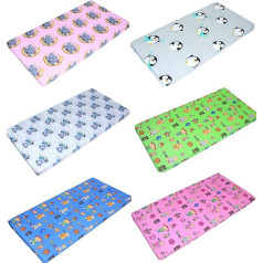 Primawela Baby Mattress Colourful for Cot 70 x 140 cm 60 x 120 cm Children's Baby Mattress (F3, Bed 70 x 140)