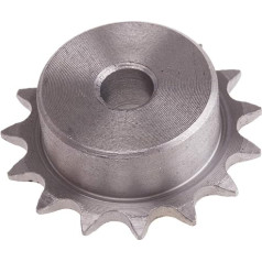 RS PRO 15-tooth sprocket for 05B-1 chain, steel, bore diameter 12 mm, pitch diameter 45.81 mm, 35 mm