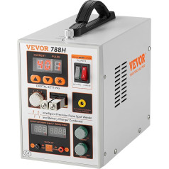 VEVOR Battery Spot Welder, 788H Pulse Spot Welder and Battery Charger, Portable High Performance Battery Welder with 2 Welding Modes and LED Lighting for 0.15mm Pure Nickel, 18650 14500 Akk