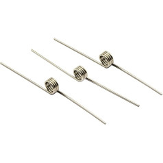 BELLAY Stainless Steel Torsion Spring 1mm V Type Spiral Wire Diameter 1.0mm Angle 60 120 180 Degree Springs Trash Can Repair (Size:6.0mm, Color:12mm(5pcs)_1.0mm(120 degrees))