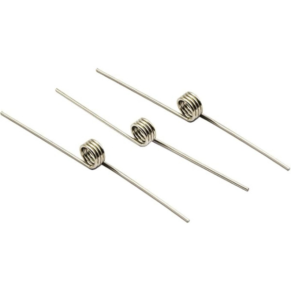 BELLAY Stainless Steel Torsion Spring 1mm V Type Spiral Wire Diameter 1.0mm Angle 60 120 180 Degree Springs Trash Can Repair (Size:6.0mm, Color:12mm(5pcs)_1.0mm(120 degrees))