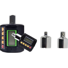 Digitaler Drehmomentadapter 3-teiliger Drehmomentschlüssel-Tester mit Adapter 3-200 N.m Digital Meter Display Kopf Fahrrad Auto Reparatur Fahrrad Bitte Drehmomentschlüsselsatz(ANC-135 with green)