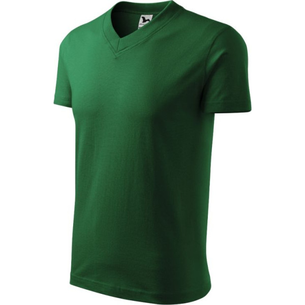 T-krekls ar V veida kakla izgriezumu M MLI-10206 pudeles zaļš / 2XL