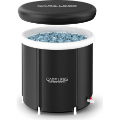 Care Less Inflatable Bathtub Complete Set - Foldable Ice Bath Barrel 75 cm with Cover - Portable Ice Bath Tub for Adults - Cryotherapy for Athletes and Beginners - High-Quality PVC