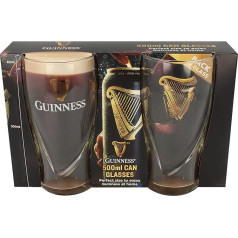 Shamrock Irish Gifts Guinness 500 ml Can Glasses Pack of 2