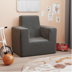 Uluyyuc Sofas & Couches Lounge Sofa with Backrest Armchair Sofa Sofa Bed for Living Room Children's Sofa Anthracite Soft Plush Suitable for Living Room, Guest Room, Office