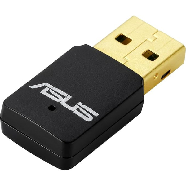 Asus USB-N13 C1 N300 WLAN USB Stick (WiFi 4, WPA3, USB 2.0, Windows Mac & Linux Compatible)