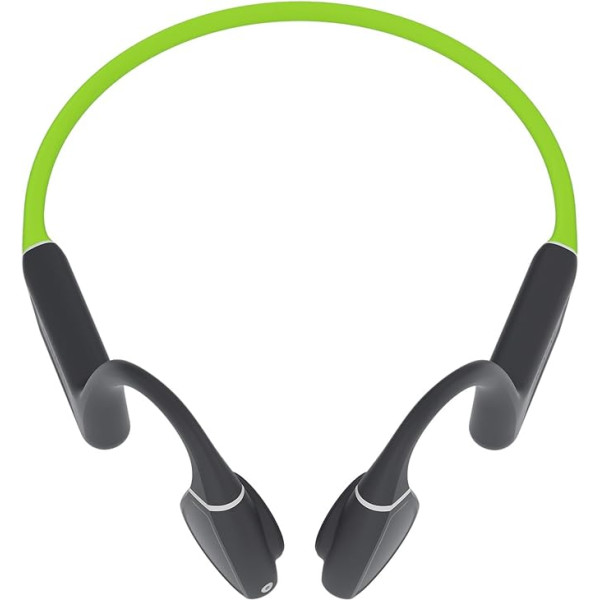 CREATIVE Outlier Free+ Wireless Bone Conduction Headphones with Adjustable Transducers, IPX5 Sweat and Splash Protection, Up to 10 Hours Battery Life (Grey and Lime Green)
