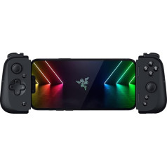 Razer Kishi V2 for iPhone, Mobile Gaming Controller (Universal Fit with Extendable Bridge, Streaming PC and Console Games, Ergonomic Design, Powered by the Nexus App), Black