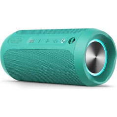 EDUPLINK Portable Bluetooth Speaker Waterproof IPX7 Wireless Speaker (Mint)